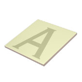 モノグラムミニマリストあなたの名前を追加イニシャル モダン タイル (側面)