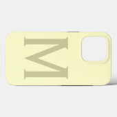 モノグラムミニマリストあなたの名前を追加イニシャル モダン Case-Mate iPhoneケース (裏面 (横))