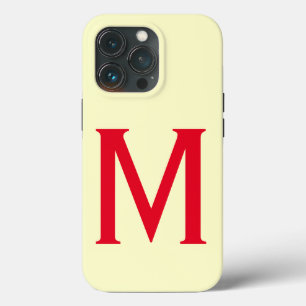モノグラムミニマリストあなたの名前を追加イニシャル モダン iPhone 13 PROケース