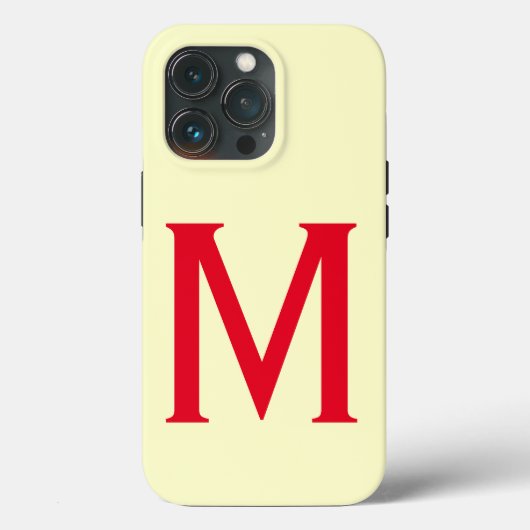 モノグラムミニマリストあなたの名前を追加イニシャル モダン Case-Mate iPhoneケース (裏面)