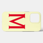 モノグラムミニマリストあなたの名前を追加イニシャル モダン Case-Mate iPhoneケース (裏面 (横))