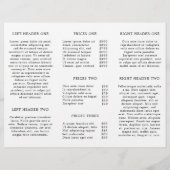 モノグラムミニマリストのビジネス3折パンフレット (裏面)