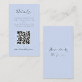 モノグラムミニマリストボーブルー結婚ズ詳細エンクル 名刺 (正面/裏面)