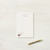 モノグラムミニマリストラディバグボタニカルコテージ ポストイット (デスク上)