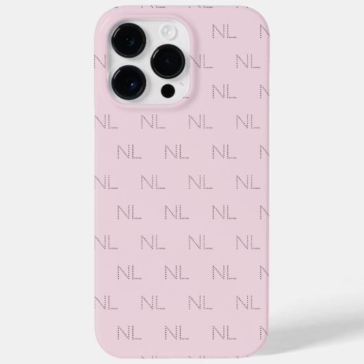 モノグラムミニマリスト柄 Case-Mate iPhoneケース (裏面)
