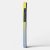 モノグラムミニマルイエローからライトブルーへのグラデーション Case-Mate iPhoneケース (裏面 / 左)