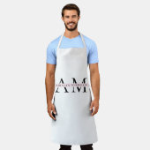 モノグラムミニマルイニシャル エプロン (着用した状態)