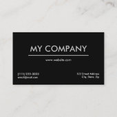 モノグラムミニマルイニシャル 名刺 (裏面)