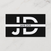 モノグラムミニマルイニシャル 名刺 (正面)