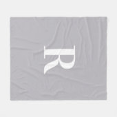 モノグラムミニマルグモダンレイ フリースブランケット (正面(横))