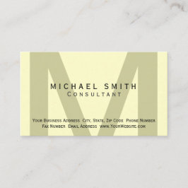モノグラムミニマルコンサルタント名刺 名刺