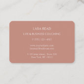 モノグラムミニマルサビ茶色ビジネス 名刺 (裏面)