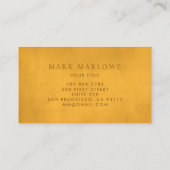 モノグラムミニマルサフロンイエロー金ゴールド 名刺 (裏面)