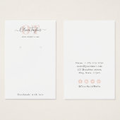 モノグラムミニマルスモダンクリプトピンクのイヤリング表示 (正面&裏面)