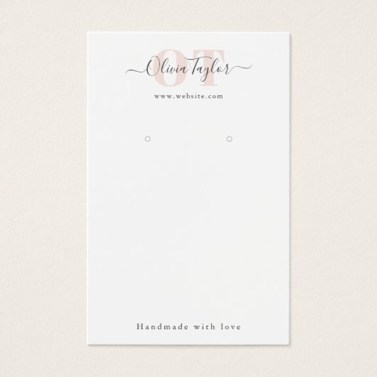 モノグラムミニマルスモダンクリプトピンクのイヤリング表示 (正面)