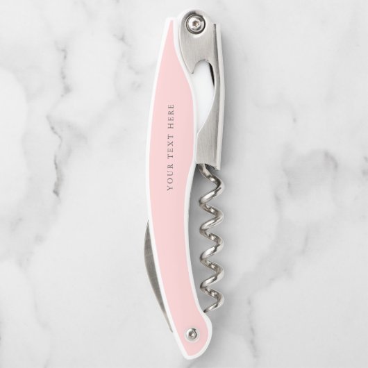 モノグラムミニマルスモダンクリプト赤面パーソナライズされた ソムリエナイフ (裏面)