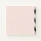 モノグラムミニマルスモダンクリプト赤面パーソナライズされた ノートブック (裏面)