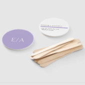 モノグラムミニマルデジタルラベンダーパープル結婚ズ ハンドファン (組立なし)