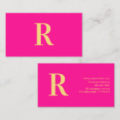 モノグラムミニマルホッモダントピンク 名刺 (正面/裏面)