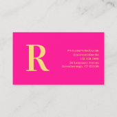 モノグラムミニマルホッモダントピンク 名刺 (裏面)