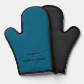 モノグラムミニマルマスターシェフブルーとホワイトエプロン 鍋つかみ (正面/裏面)