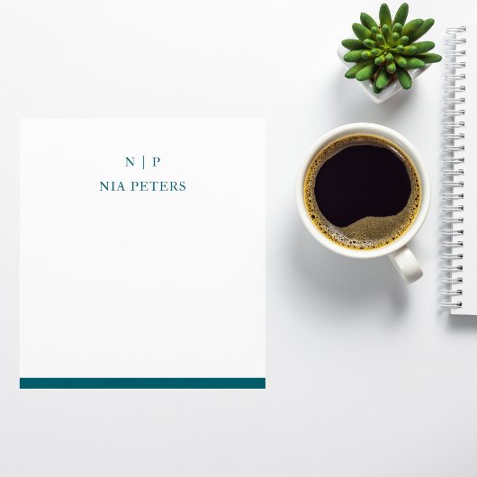 モノグラムミニマルメパーソナライズされたモ ノートパッド