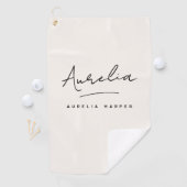 モノグラムミニマルモダンラストスクリフェミニンプト ゴルフタオル (インサイチュ)