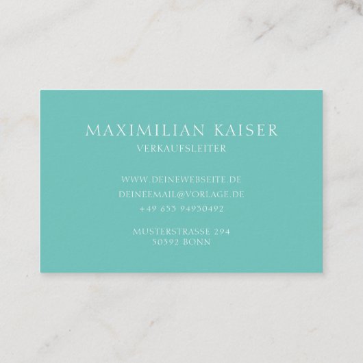 モノグラムミニマルヴィスティンカルテ 名刺 (裏面)