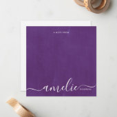 モノグラムミニマル動揺してスレット ノートカード (正面/裏面インサイチュ)