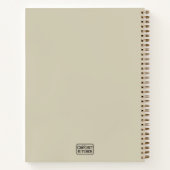 モノグラムミニマル名モダンクロチェットバナナ ノートブック (裏面)