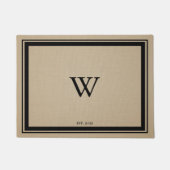 モノグラムミニマル歓迎 ドアマット (正面)