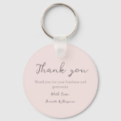 モノグラムミニマル結婚リストベージュ キーホルダー (正面)