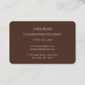 モノグラムミニマル・ダークブラウン・ビジネス 名刺 (裏面)