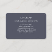 モノグラムミニマル、ブルーグレー事業 名刺 (裏面)