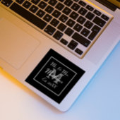 モノグラムミニマル |白黒結婚式の引き出物 スクエアシール