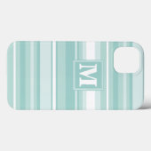 モノグラムミントグリーンストライプケース – メイトiPhoneケース Case-Mate iPhoneケース (裏面 (横))
