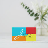 モノグラムメイクアップアーティストモダンレトロカラー#4 名刺 (スタンド正面)