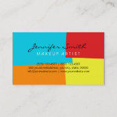 モノグラムメイクアップアーティストモダンレトロカラー#4 名刺 (裏面)