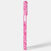 モノグラムメタリックホットピンクグリッタードリップアンドロイド+ Case-Mate iPhoneケース (裏面 / 右)