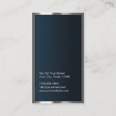 モノグラムメタルフレームダークグリーン名刺 名刺 (裏面)