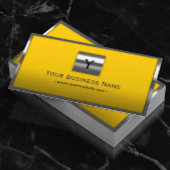 モノグラムメタルフレームプロフェッショナル黄 名刺