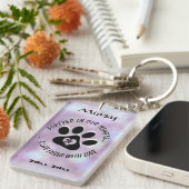 モノグラムメモリアルペットキーチェーン キーホルダー (正面右)