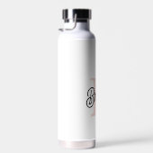 モノグラムモダンとネームPastelピンク ウォーターボトル (右面)