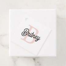 モノグラムモダンとネームPastelピンク