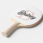 モノグラムモダンとネームPastelピンク 卓球ラケット (正面アングル)