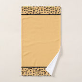 モノグラムモダンとヒョウ柄 バスタオルセット (ハンドタオル)