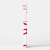 モノグラムモダンと名前を持つバレンタイン赤いハート Case-Mate iPhoneケース (裏面 / 右)