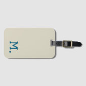 モノグラムモダンイニシャルの置き換えユーザーの追加 ラゲッジタグ (正面横)