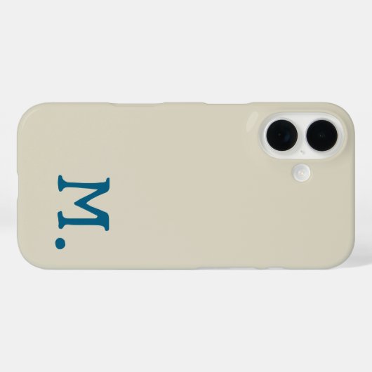 モノグラムモダンイニシャルの置き換えユーザーの追加 Case-Mate iPhoneケース (裏面 (横))