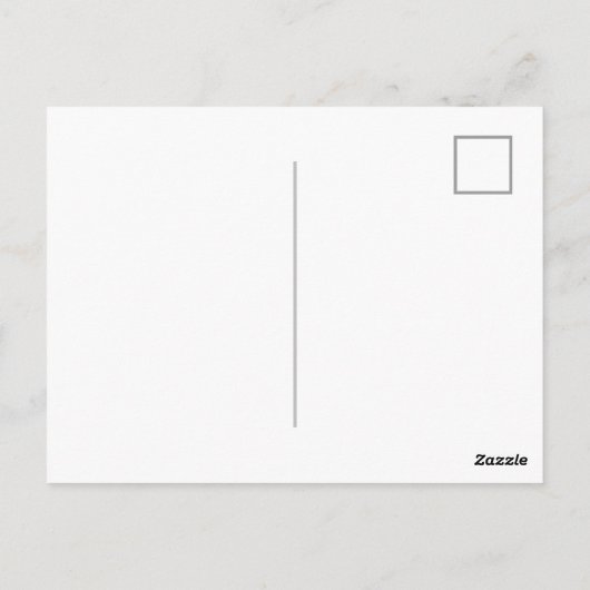 モノグラムモダンイニシャルテンプレートターコイズグレー ポストカード (裏面)